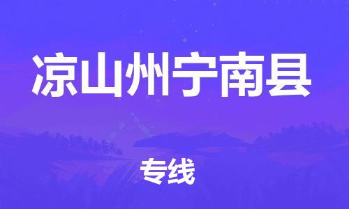 天津到凉山州宁南县物流专线-天津到凉山州宁南县货运公司-