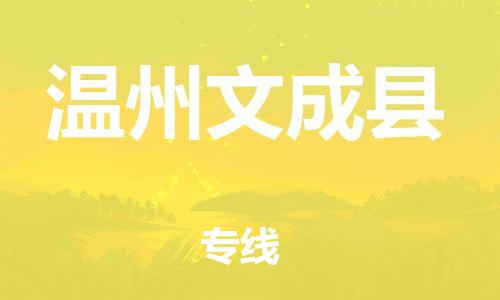 天津到温州文成县物流专线-天津到温州文成县货运公司-