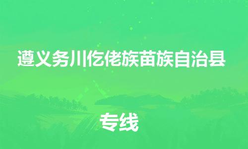 天津到遵义务川仡佬族苗族自治县物流专线-天津至遵义务川仡佬族苗族自治县货运专线