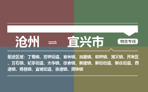 沧州到宜兴市货运公司直达物流专线_沧州到宜兴市物流公司回程车配货