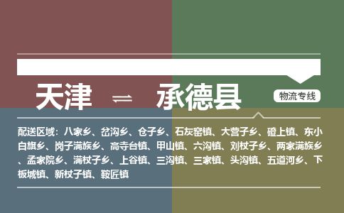 天津到承德县物流专线-高效运输-天津至承德县物流公司