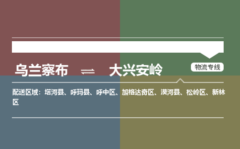 乌兰察布到大兴安岭物流公司-乌兰察布到大兴安岭货运专线-物流运输嘉丰物流