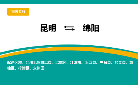 昆明到绵阳物流专线-昆明至绵阳货运公司