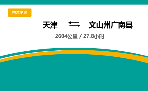 天津到文山州广南县物流专线-天津到文山州广南县货运公司-